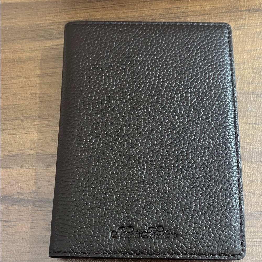 Brooks Brothers Brown Leather Passport Case